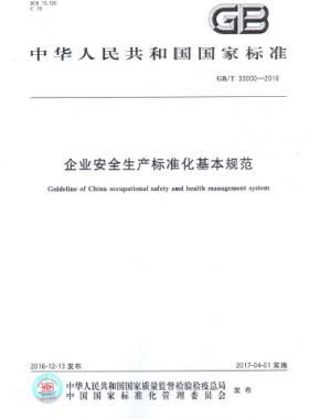企業安全生產標準化基本規范國標/T 33000-2016