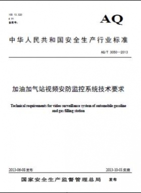 加油加氣站視頻安防監(jiān)控系統(tǒng)技術(shù)要求AQ/T 3050-2013